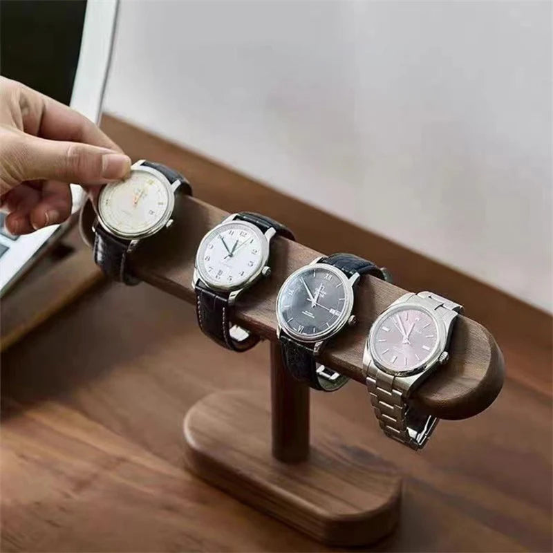 Decorative wooden shelf for watches—perfect for home or events