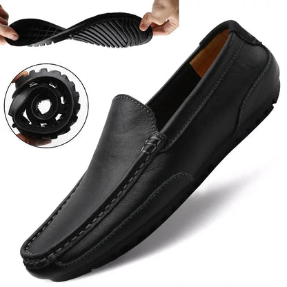 Stylish men’s classic moccasins for work and outings