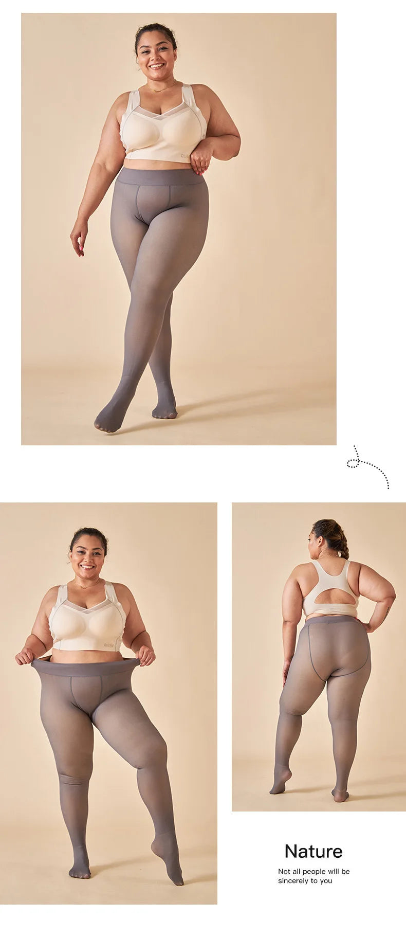 Fleece Thermal Leggings – High Waist, Cozy & Stretch