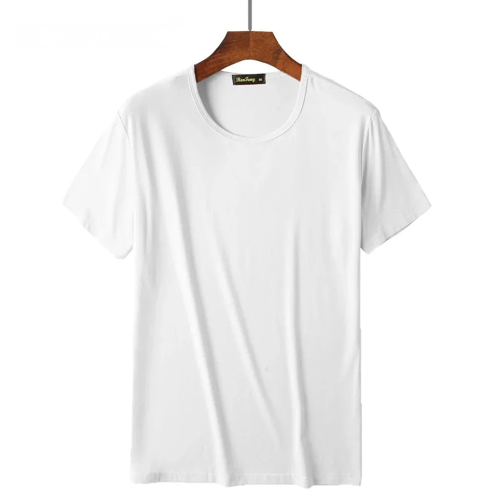 Sweat-absorbent classic round-neck gym undershirts