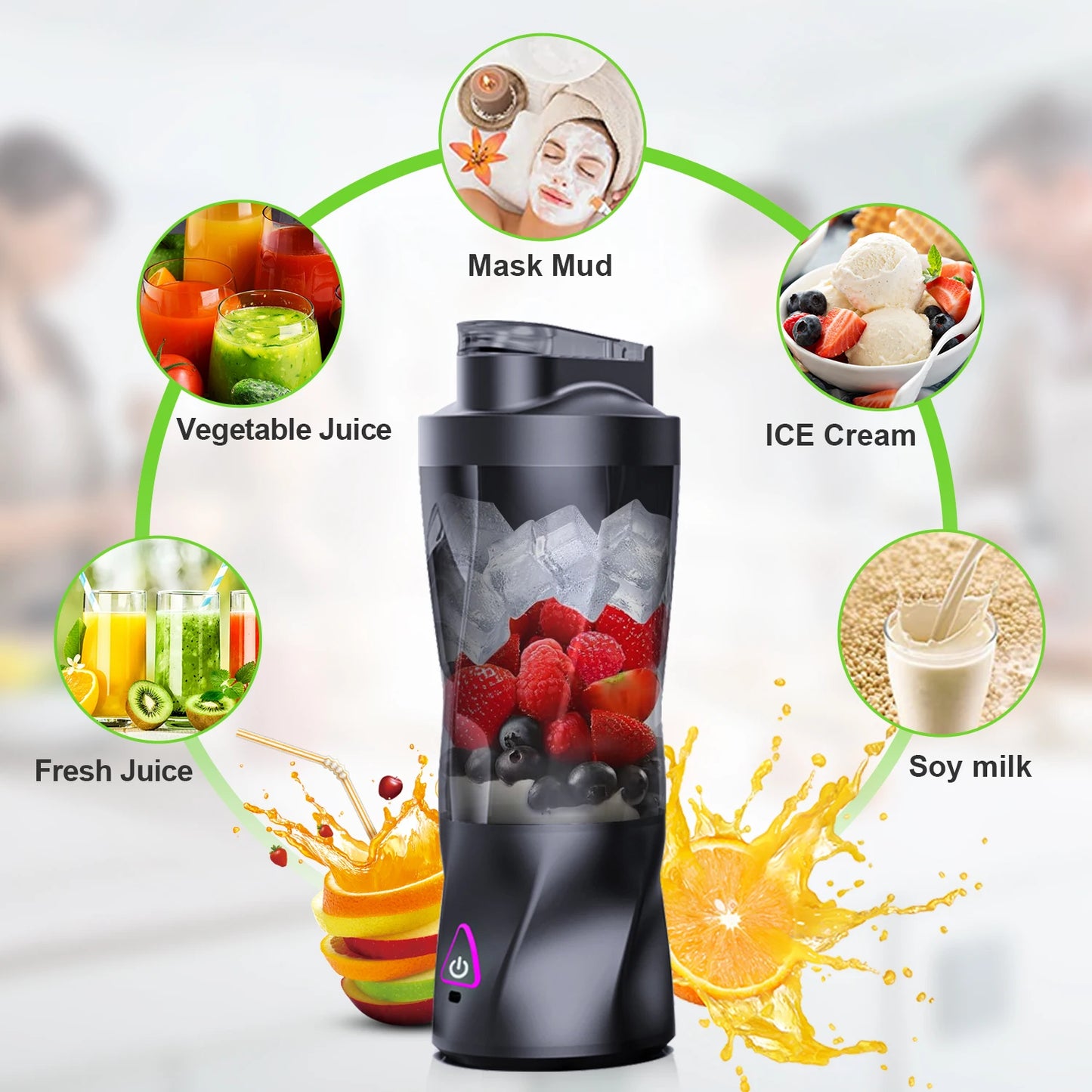 Outdoor-friendly blender cup—compact and multifunctional