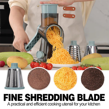 Multi-purpose cheese and vegetable grater for quick kitchen prep