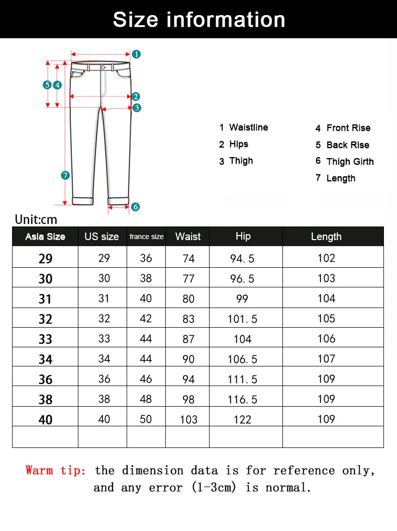 Classic blue & black fashion jeans for men