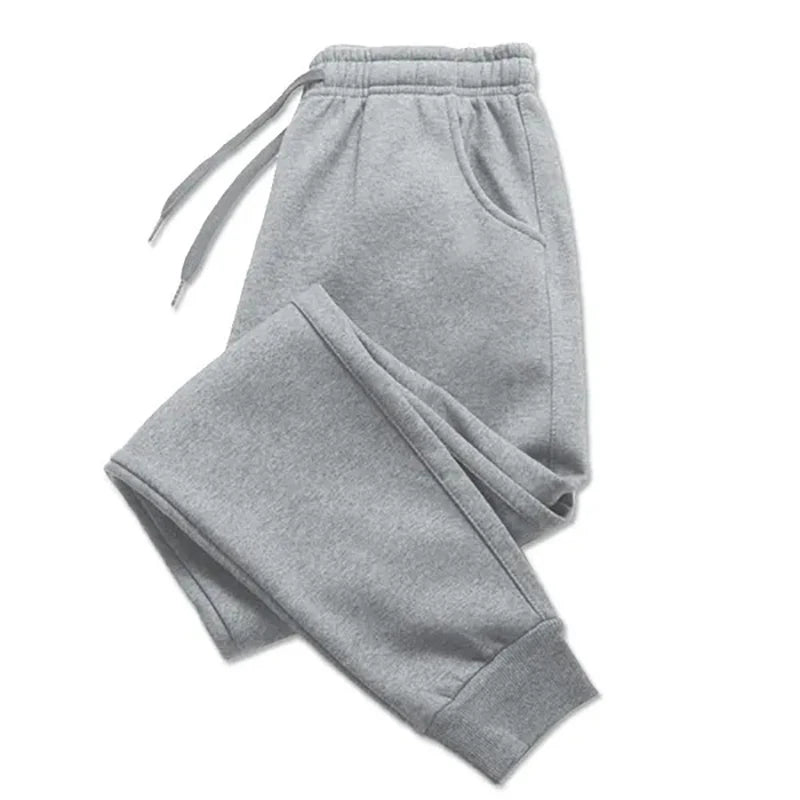 Men’s printed joggers, loose fit, autumn/winter streetwear