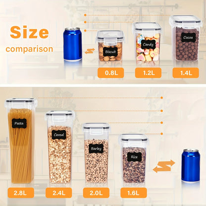 BPA-free sealed container for dry food storage