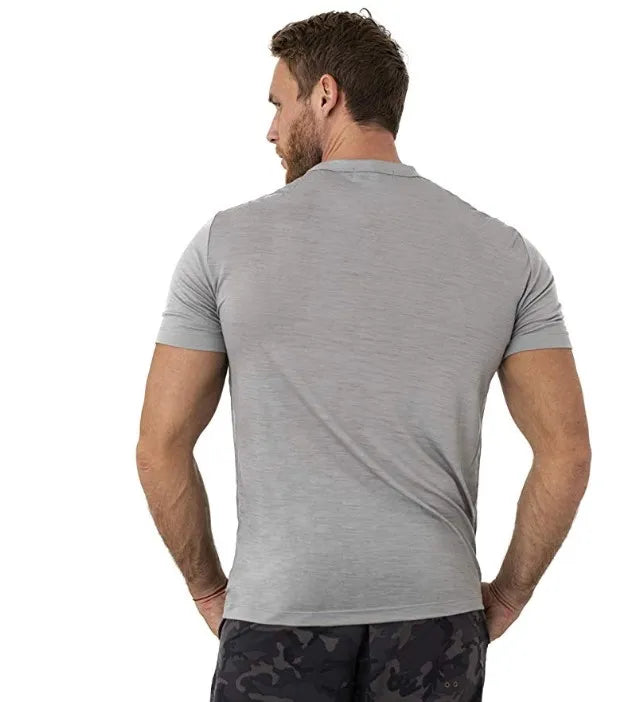 Men’s 100% superfine merino wool base-layer T-shirt