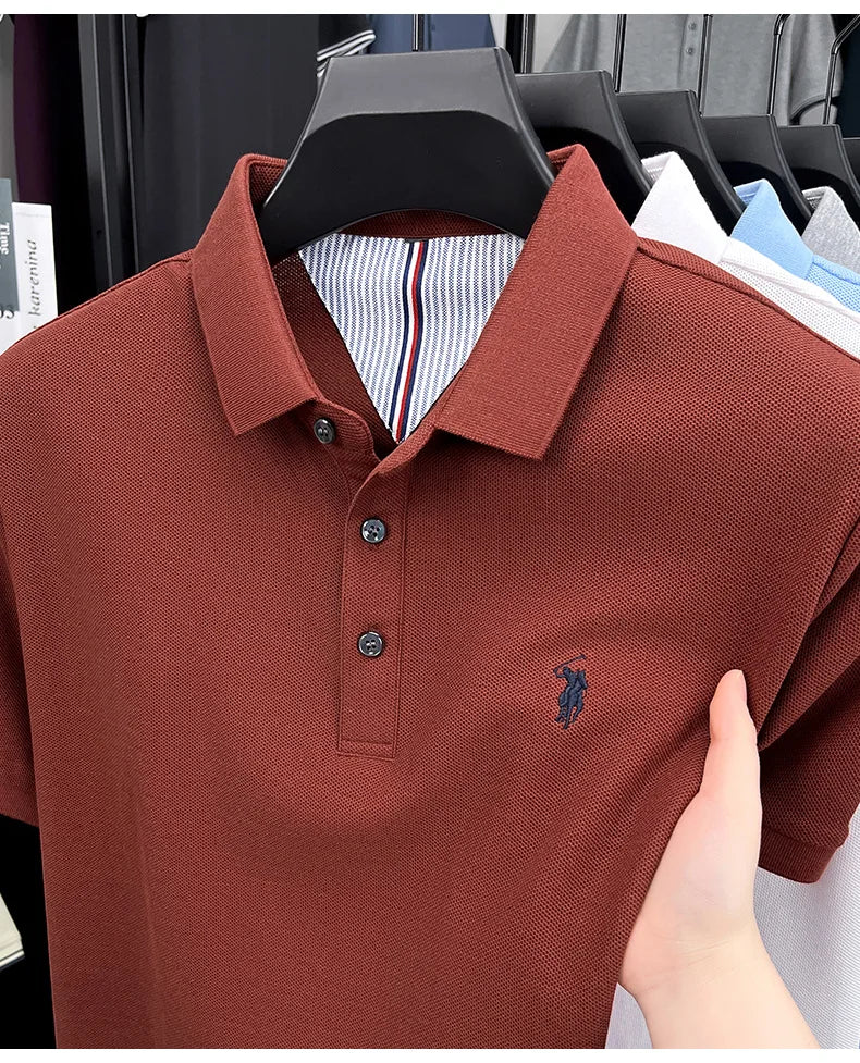 Men’s 100% cotton short sleeve polo shirt