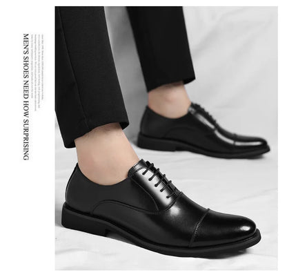 Solid color casual and business dress shoes