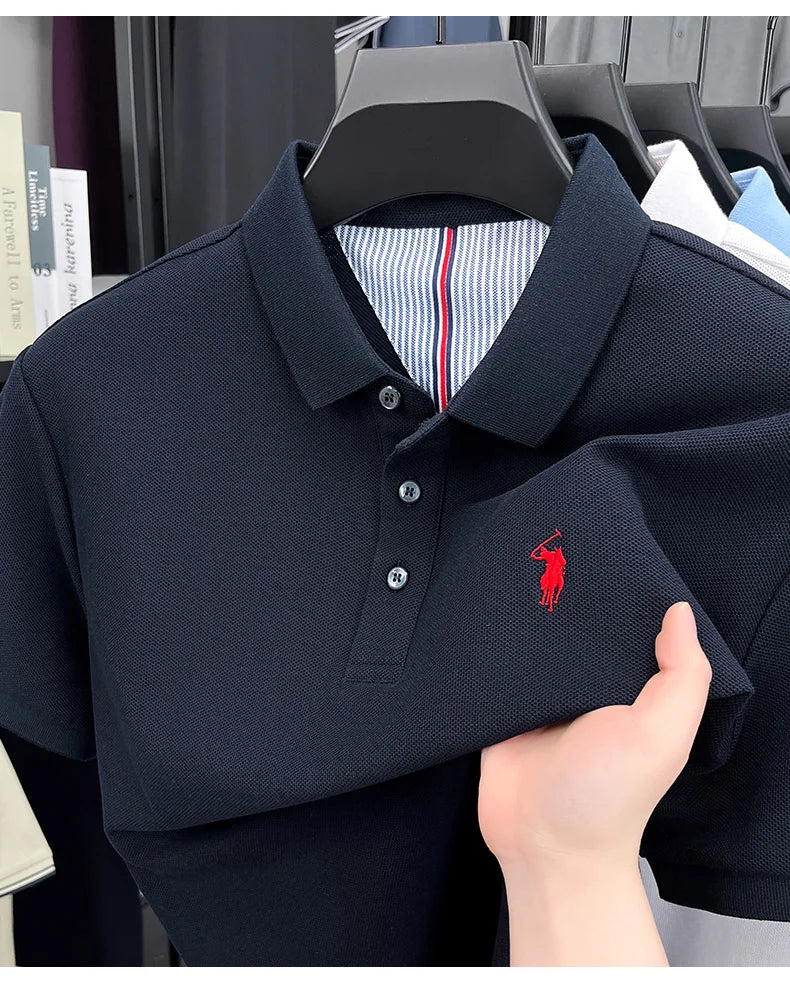 Men’s 100% cotton short sleeve polo shirt