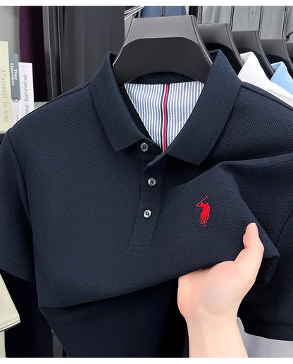 Men’s 100% cotton short sleeve polo shirt