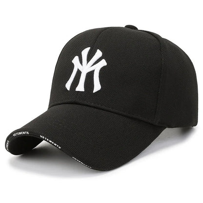 Unisex summer/autumn baseball cap with letter embroidery