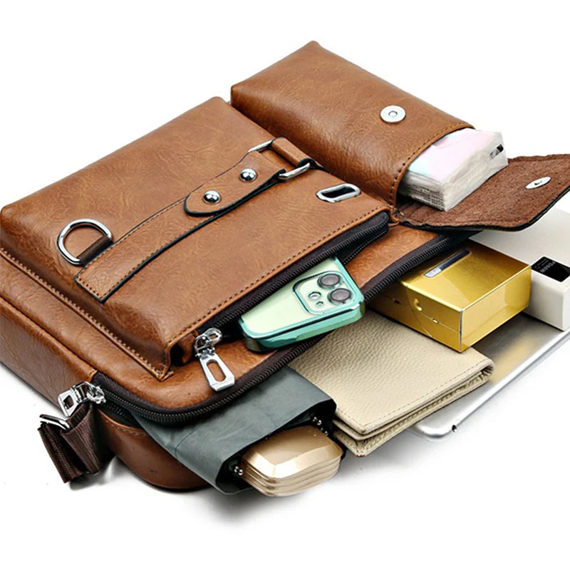 Large-capacity laptop briefcase for office, travel, or school