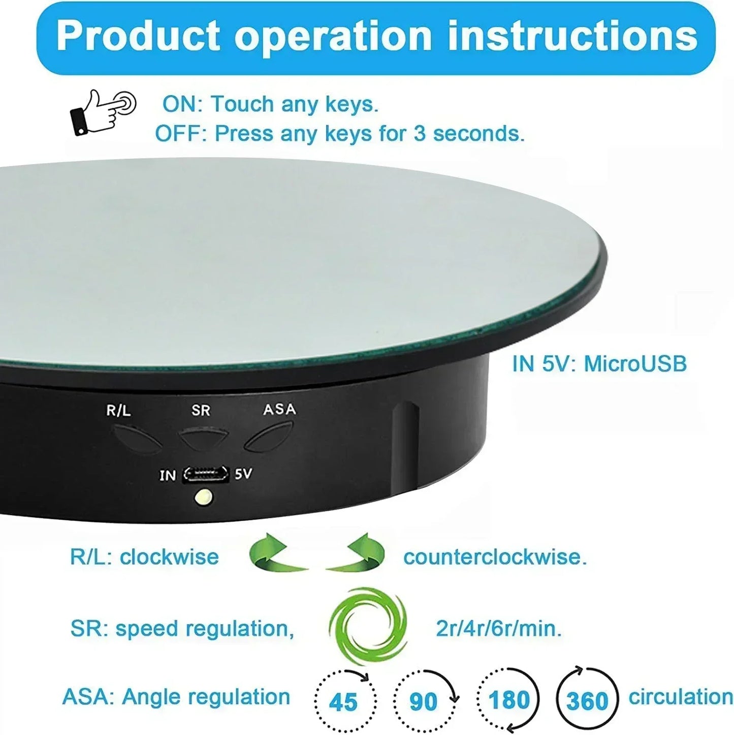Remote-controlled rotating display for jewelry, collectibles, or video shoots