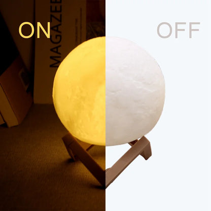 Decorative LED moon light for cozy indoor ambience
