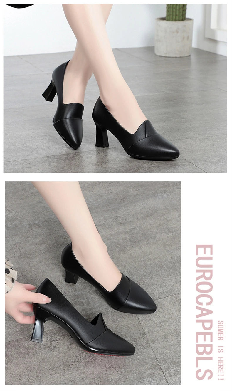 Classic Office Heels – Comfortable Spring/Autumn Footwear