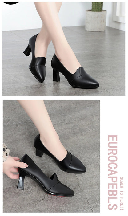 Classic Office Heels – Comfortable Spring/Autumn Footwear