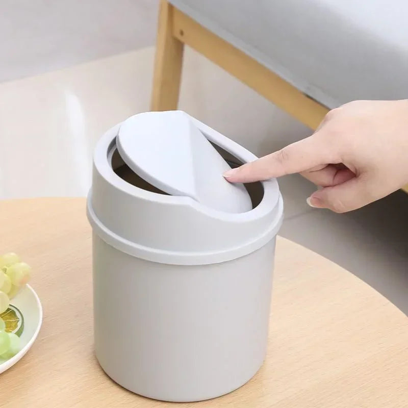 Portable mini waste bin for office, vanity, or study table