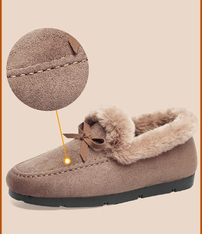 Plush Flat Shoes – Stylish Women’s Winter Casual Footwear