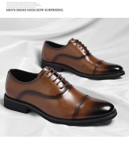 Solid color casual and business dress shoes