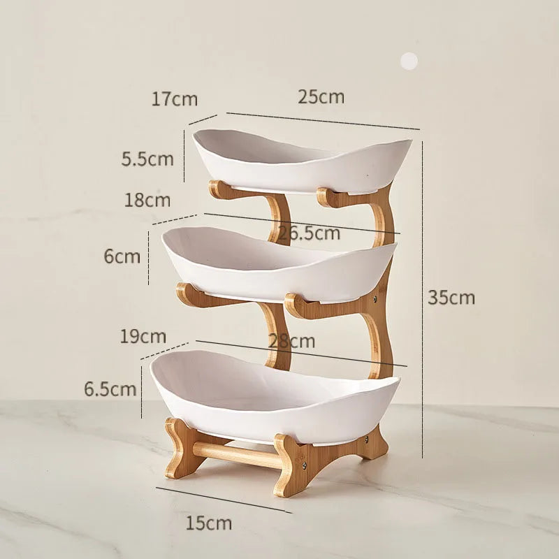 Modern plastic dessert stand for fruits, candy, and treats