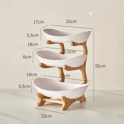 Modern plastic dessert stand for fruits, candy, and treats
