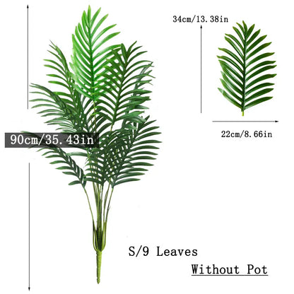 Tropical-style artificial tree—perfect for living room or patio décor