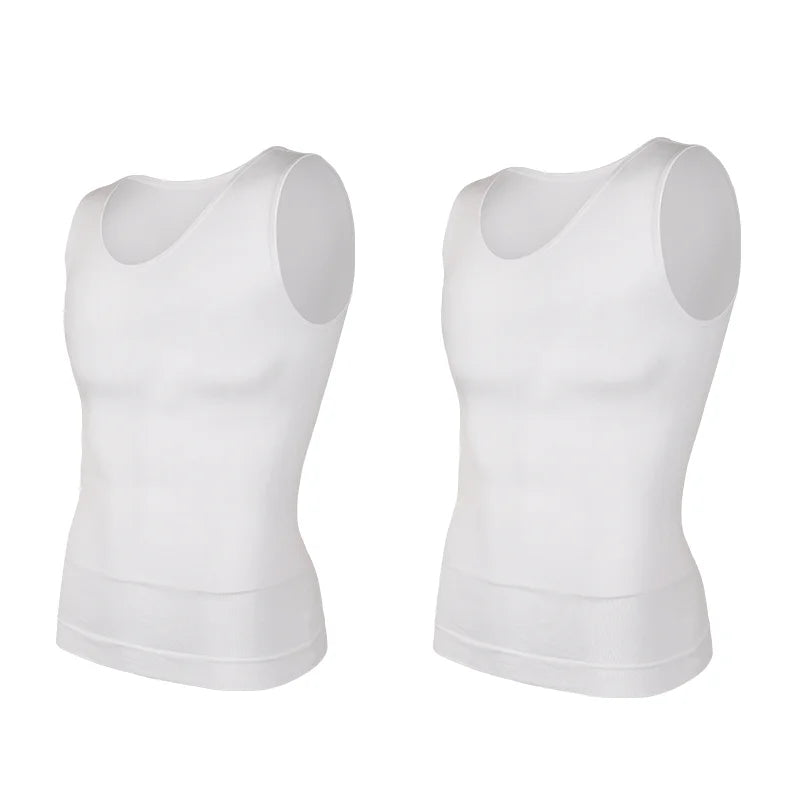 Men’s slim compression top for body shaping