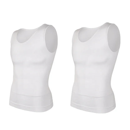 Men’s slim compression top for body shaping