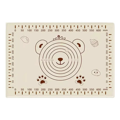 Large kitchen silicone mat for easy baking prep