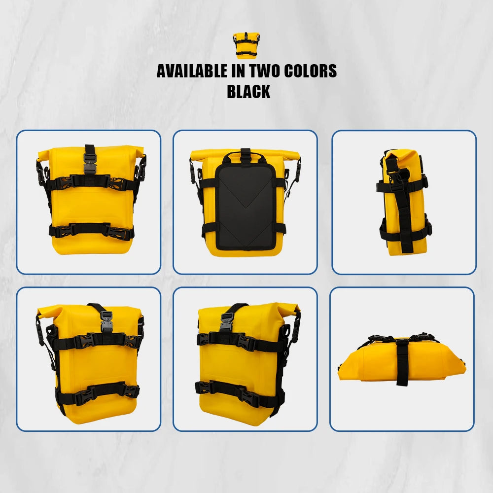 Compact protective bag for motorcycle maintenance gear