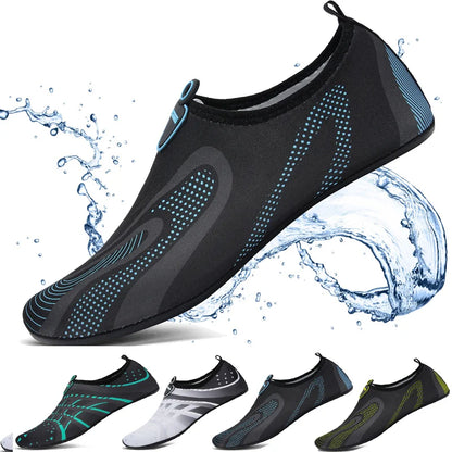 Slip-on aqua socks for swimming and beach sports