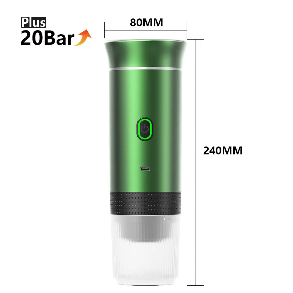 Electric handheld espresso maker—perfect for on-the-go brewing