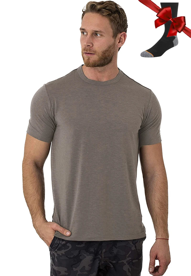 Men’s 100% superfine merino wool base-layer T-shirt