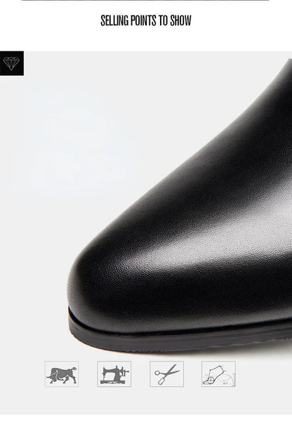 Classic high-quality leather men’s loafers