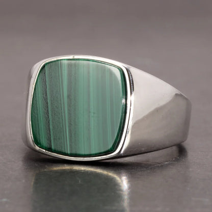 925 sterling silver men’s ring with premium natural stone
