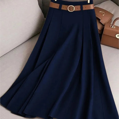 Elegant versatile knee-length skirt for women