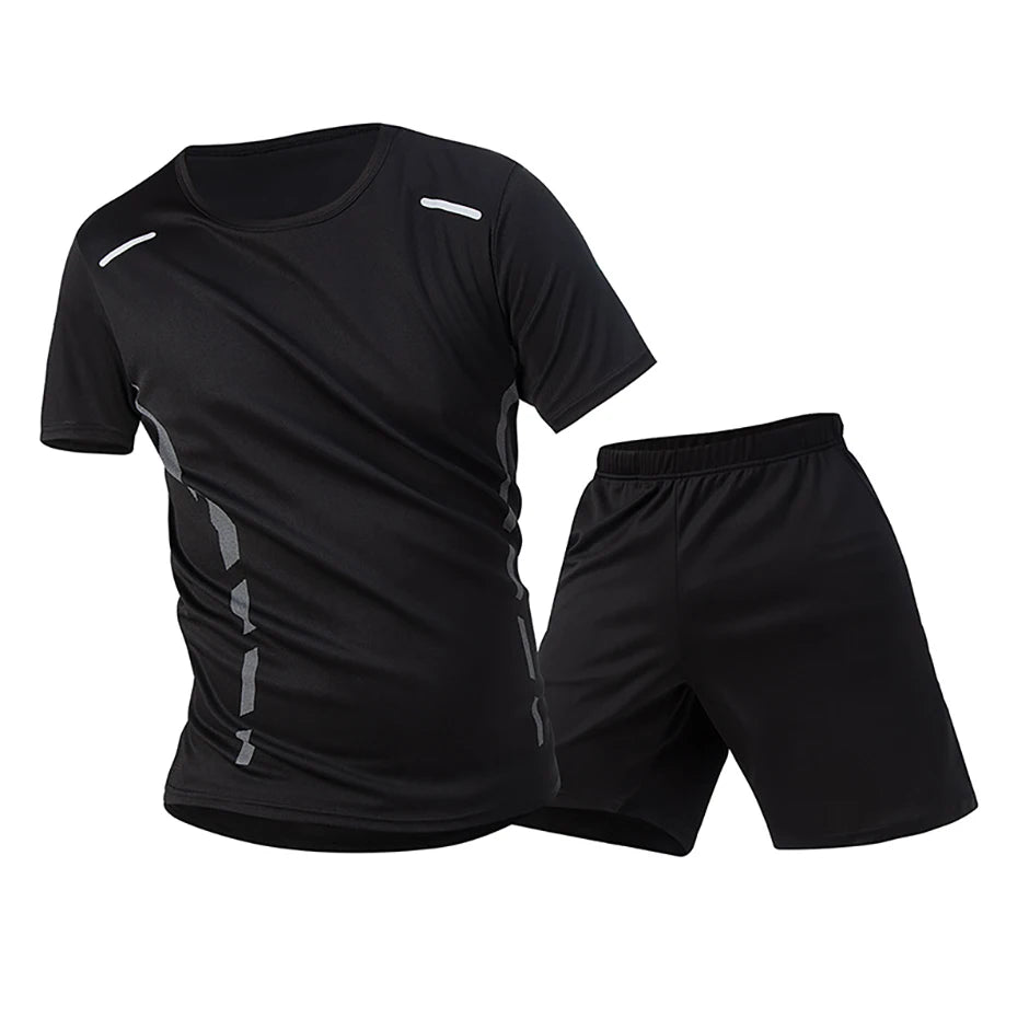 Men’s 2-piece summer sports suit, quick-dry