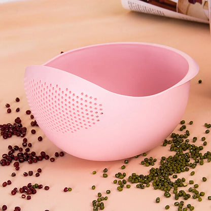 2-in-1 wash-and-drain kitchen organizer bowl