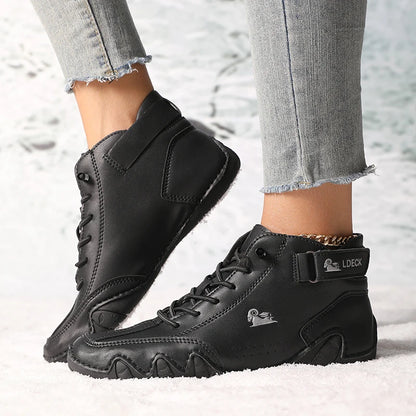 Women’s Winter Ankle Boots – Waterproof, Plush Fur Lined