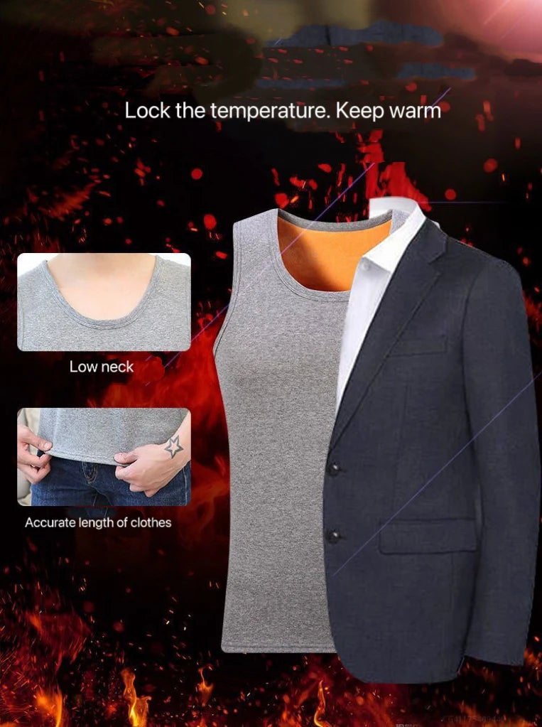 Comfortable shaping male vest for cold weather