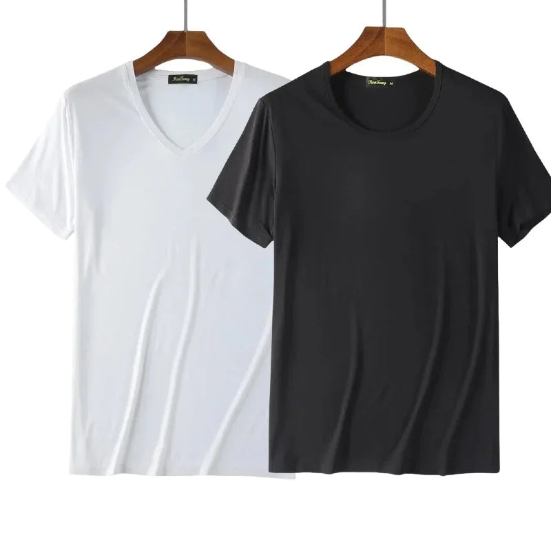 Sweat-absorbent classic round-neck gym undershirts
