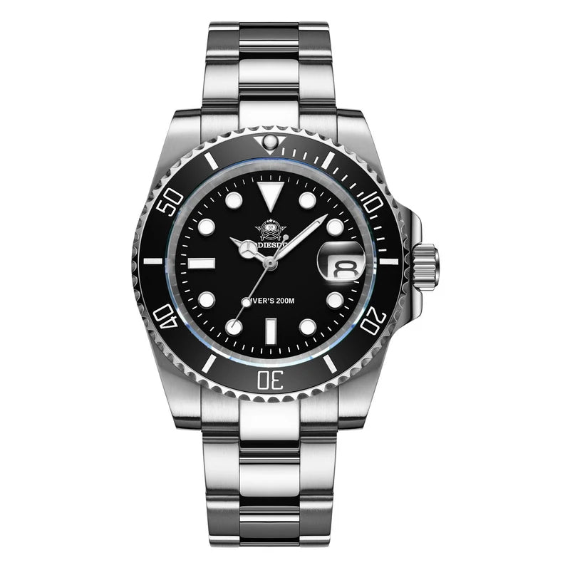 Waterproof stainless-steel men's quartz watch