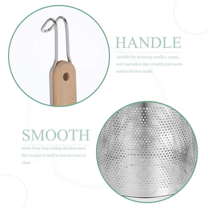 201 stainless steel fine mesh strainer with ergonomic handle