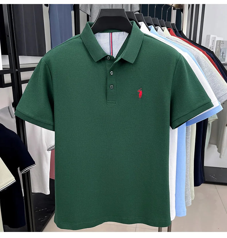 Men’s 100% cotton short sleeve polo shirt