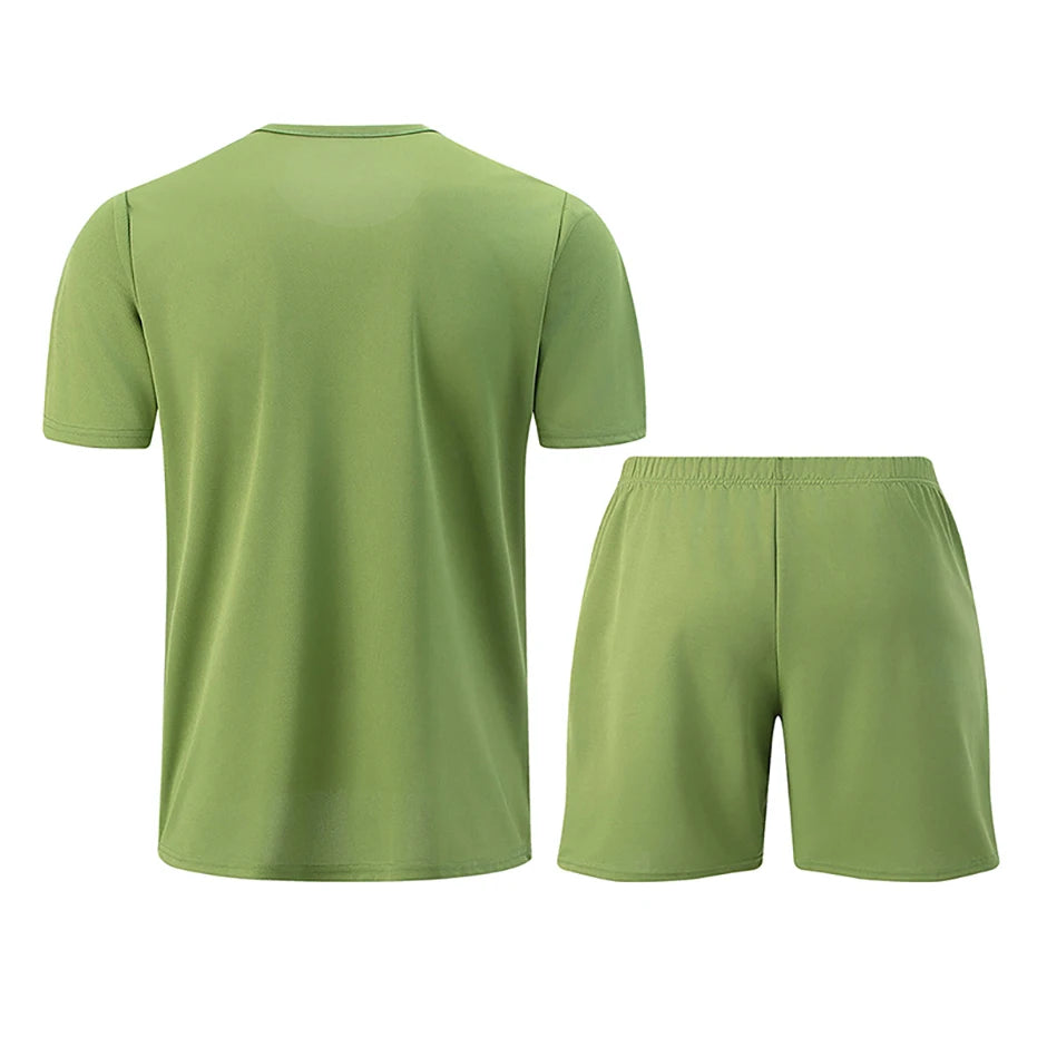 Men’s 2-piece summer sports suit, quick-dry