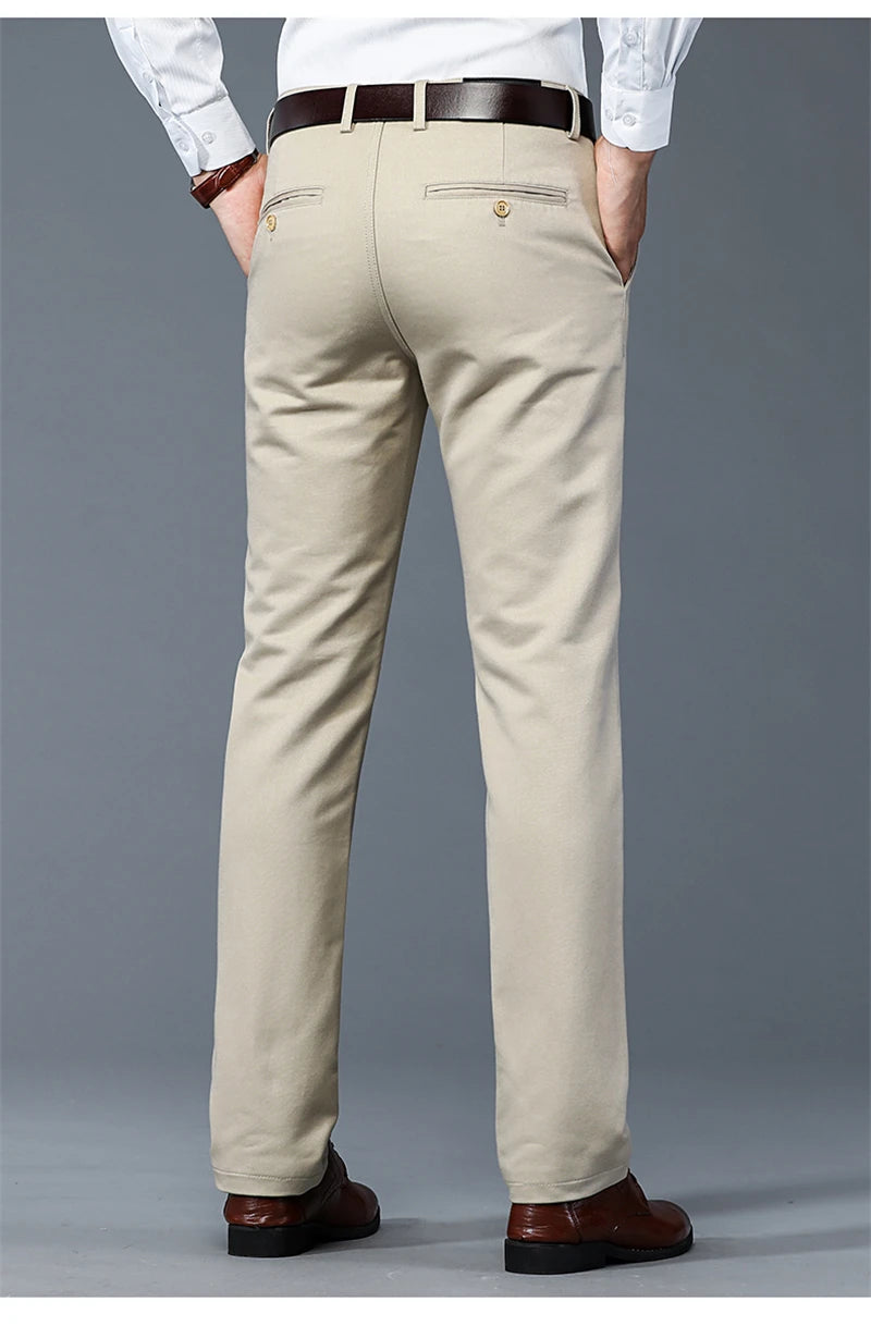 Luxury business casual suit pants, regular fit