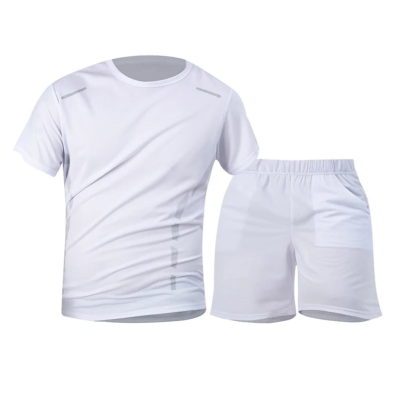 Men’s 2-piece summer sports suit, quick-dry