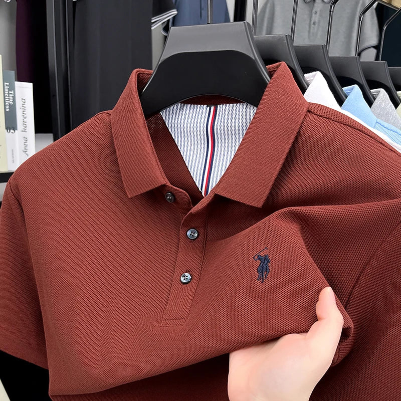 Men’s 100% cotton short sleeve polo shirt