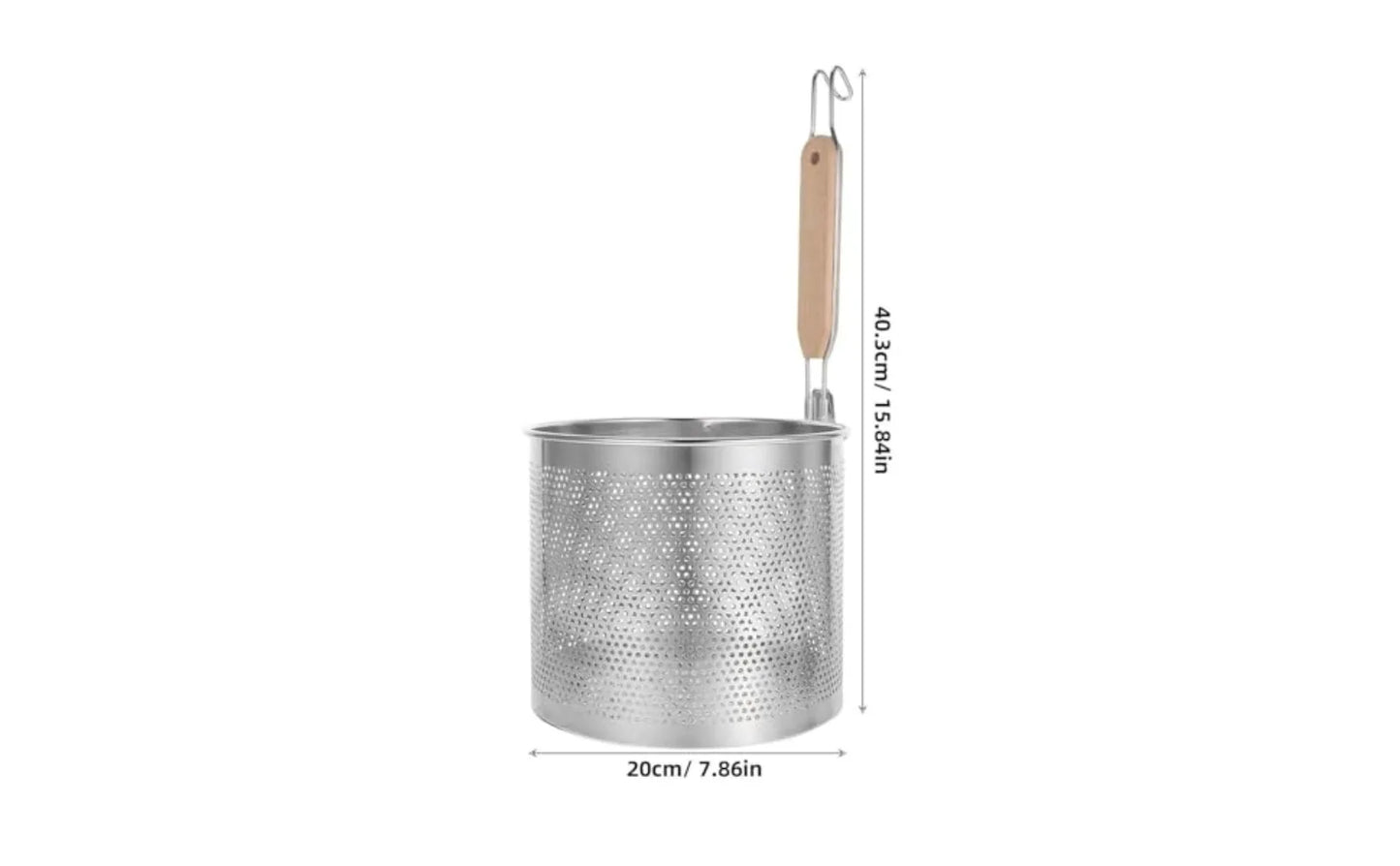 201 stainless steel fine mesh strainer with ergonomic handle
