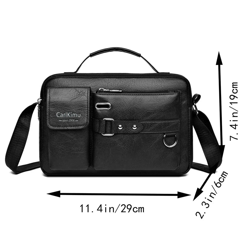 Large-capacity laptop briefcase for office, travel, or school